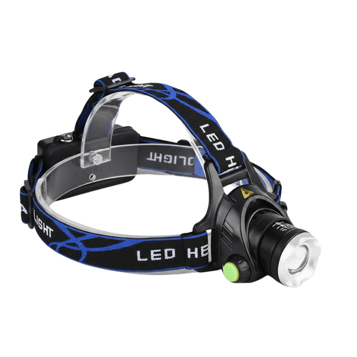 Rechargeable Waterproof LED Head Torch with Zoom Function