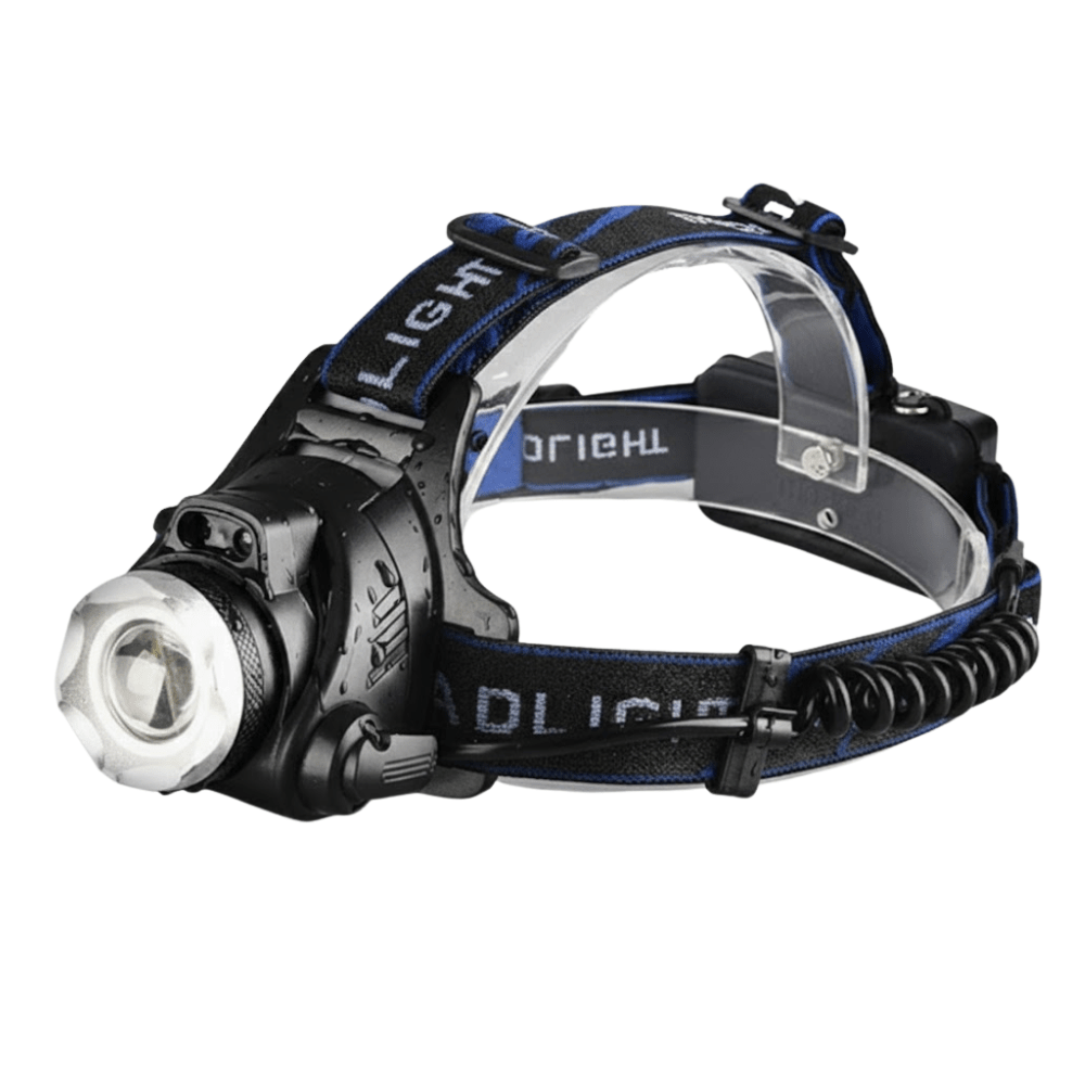 Rechargeable Waterproof LED Head Torch with Zoom Function