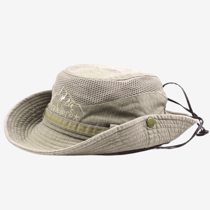 Breathable Outdoor Sun Hat Mesh Wide Brim Hiking Fishing Cap