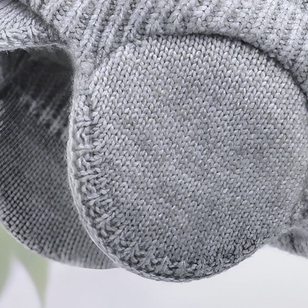 Winter Knit Hat with Ear Flaps & Visor Warm Outdoor Cap