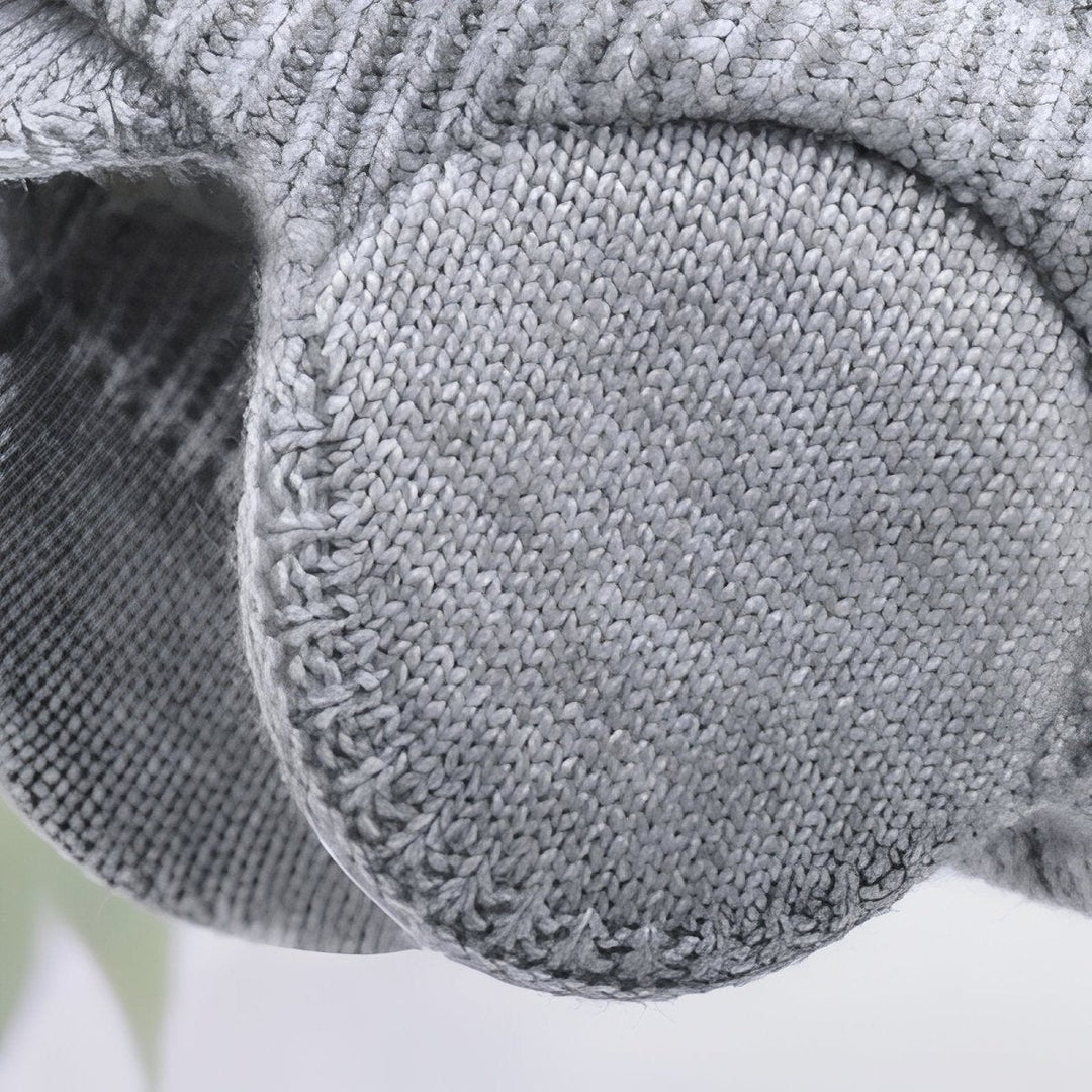 Knitted Winter Hat with Ear Flaps and Visor