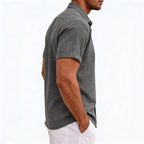 Men's Short Sleeve Button Up Linen Shirt