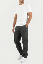 Men's Cargo Pants Relaxed Fit Cotton Blend Utility Pockets