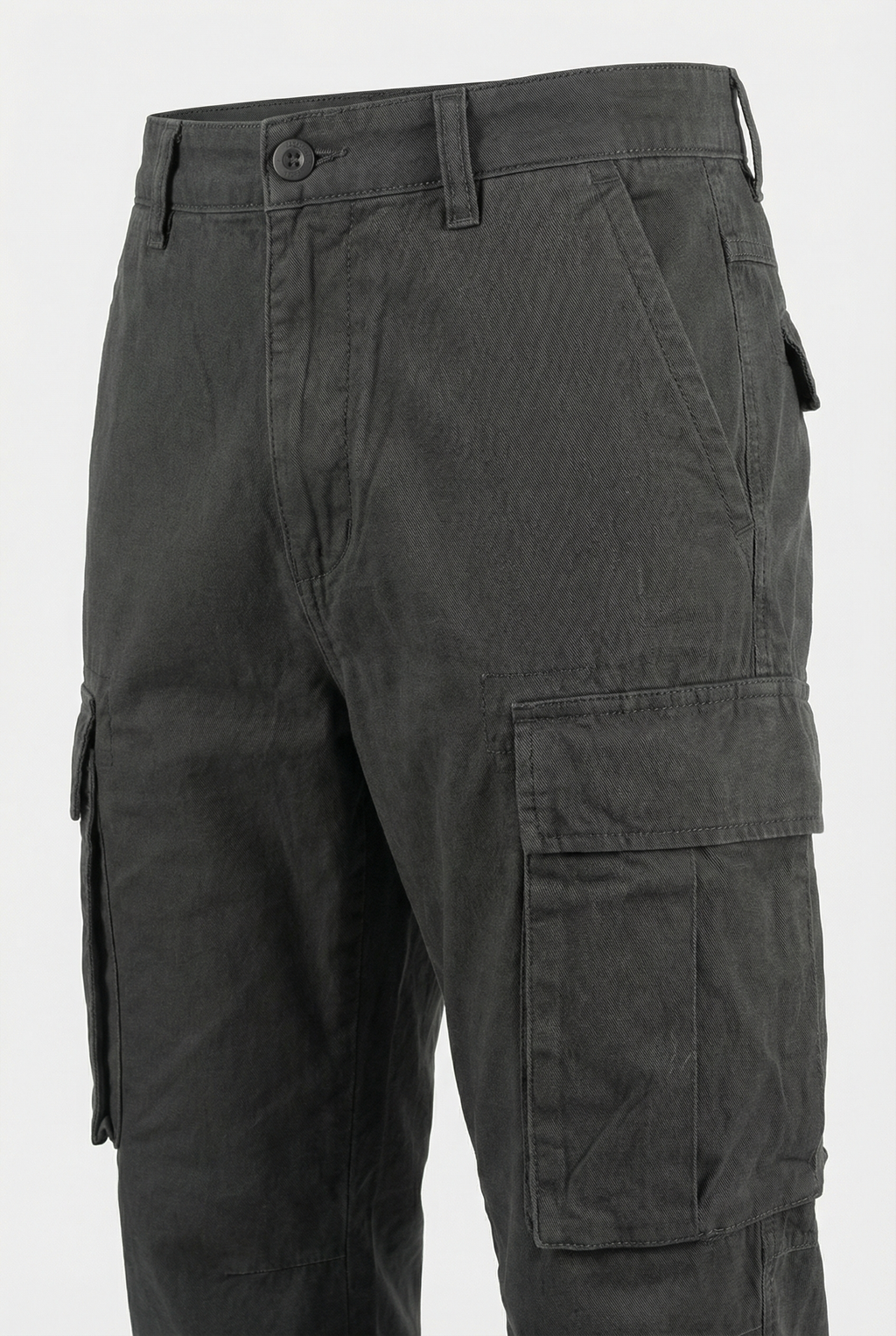 Men's Cargo Pants Relaxed Fit Cotton Blend Utility Pockets