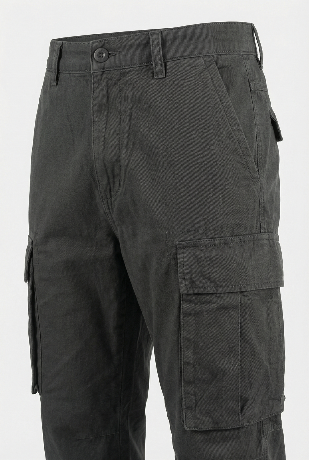 Men's Cargo Pants Relaxed Fit Cotton Blend Utility Pockets