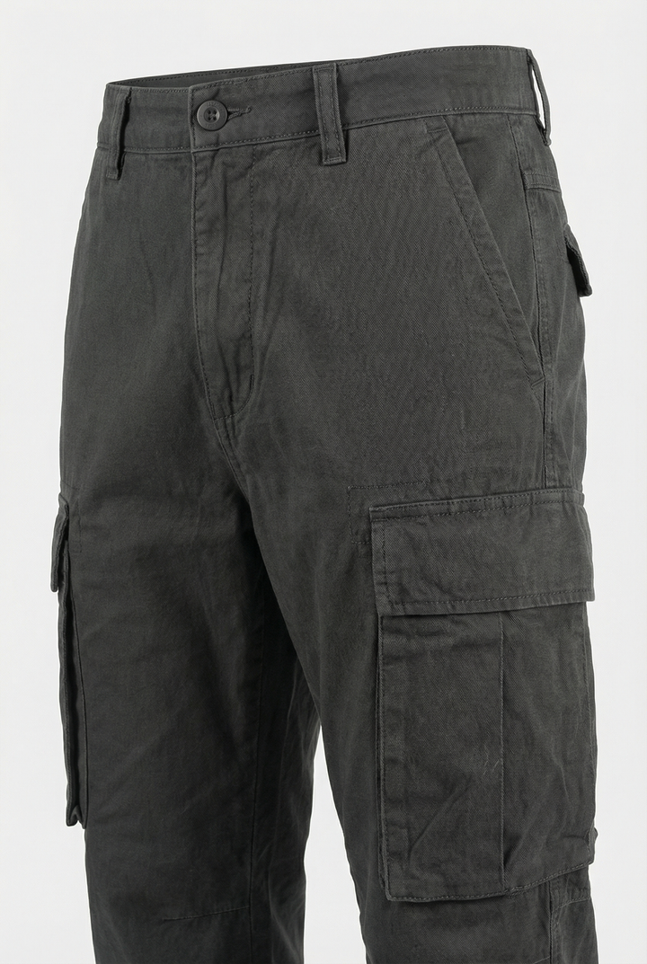 Men's Cargo Pants Relaxed Fit Cotton Blend Utility Pockets