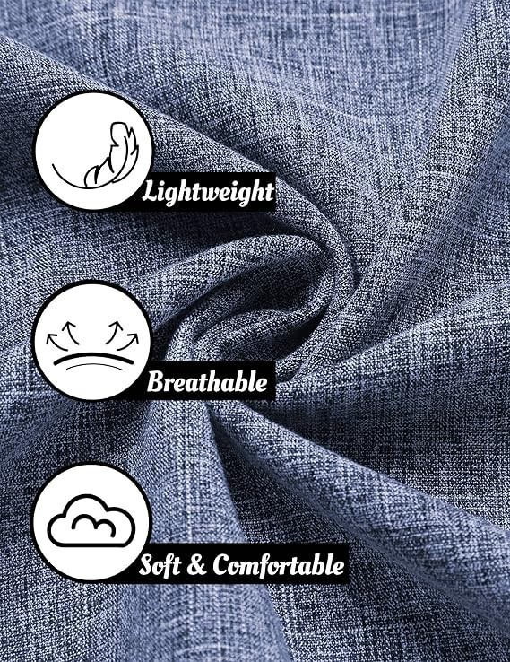 Men's Short Sleeve Button Up Linen Shirt
