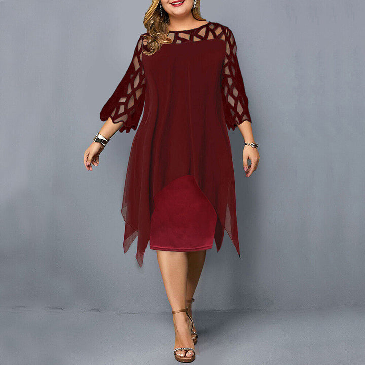 Midi Dress Plus Size Women's Dress