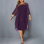 Midi Dress Plus Size Women's Dress