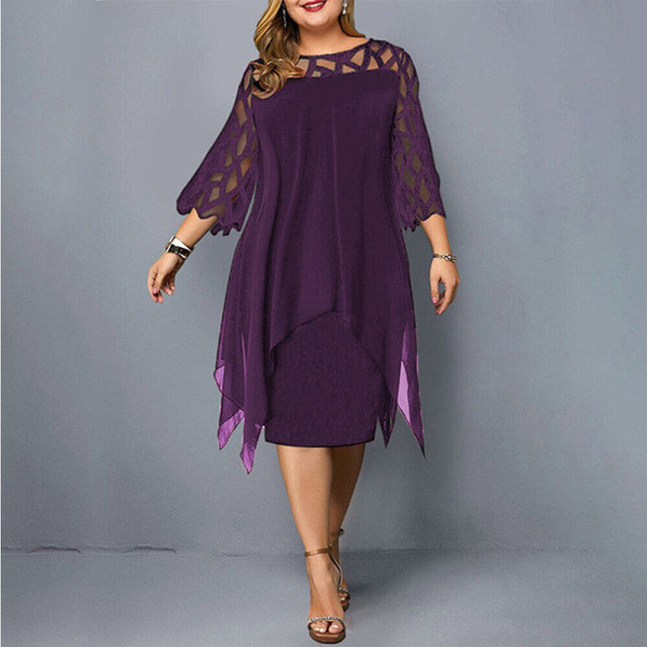 Midi Dress Plus Size Women's Dress