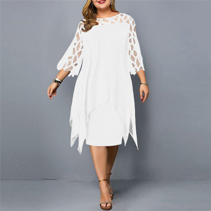 Midi Dress Plus Size Women's Dress