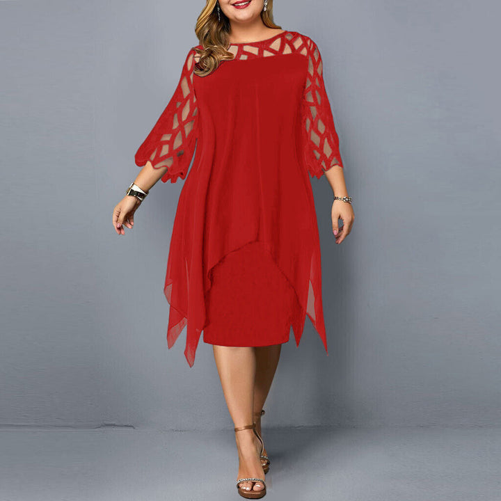 Midi Dress Plus Size Women's Dress
