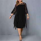 Midi Dress Plus Size Women's Dress
