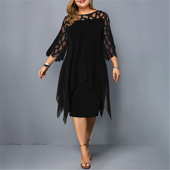 Midi Dress Plus Size Women's Dress