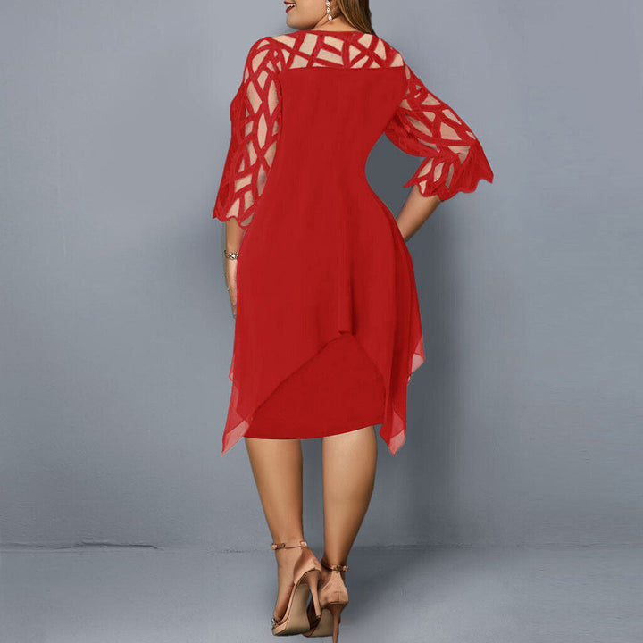 Midi Dress Plus Size Women's Dress