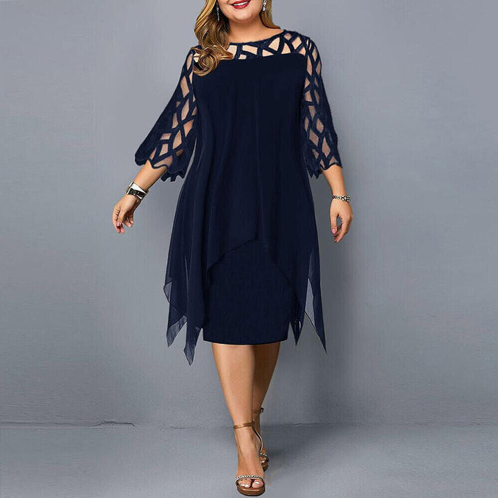 Midi Dress Plus Size Women's Dress